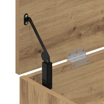 Пейка за обувки, дъб артизан, 102x30,5x45 см, инженерно дърво