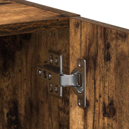 Шкаф за пералня, опушен дъб, 64x24x190 см, ПДЧ