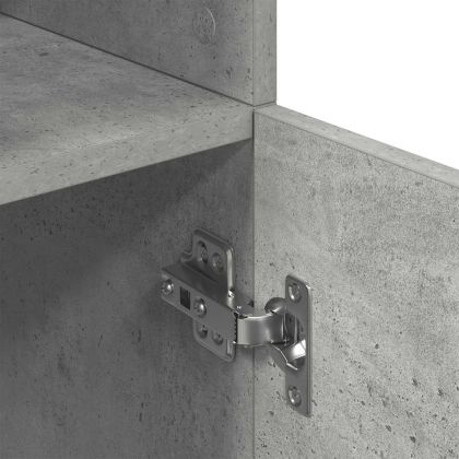 Кухненски шкаф, бетонно сив, 57x41,5x131,5 см, инженерно дърво