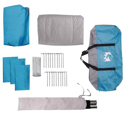 Палатка за къмпинг с куполна веранда за 5 души Blue Waterproof