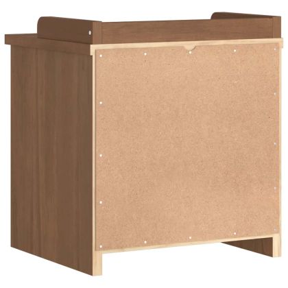 vidaXLL Пейка за антре SANDNES 45x40x50 cm масивна дървесина бор