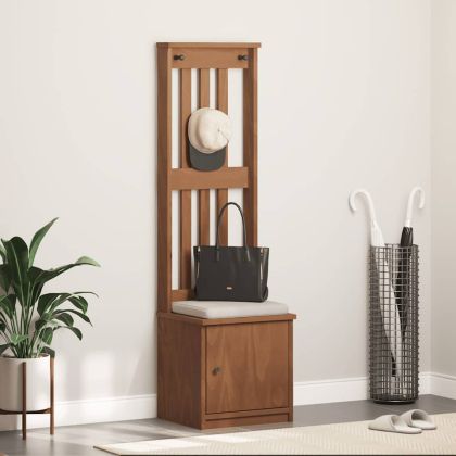 vidaXLL Дърво за антре SANDNES 45x40x159,5 cm масивна дървесина бор