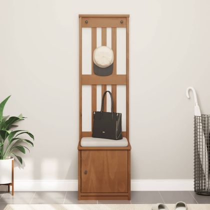 vidaXLL Дърво за антре SANDNES 45x40x159,5 cm масивна дървесина бор