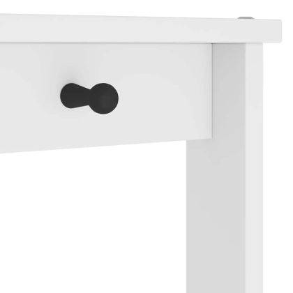 vidaXLL Дърво за антре SANDNES бяло 87x40x159,5 cm