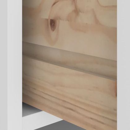 vidaXLL Дърво за антре SANDNES бяло 87x40x159,5 cm