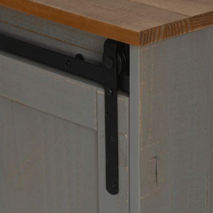 ТВ шкаф HALDEN 2 плъзгащи се врати сив 150x40x60 cm