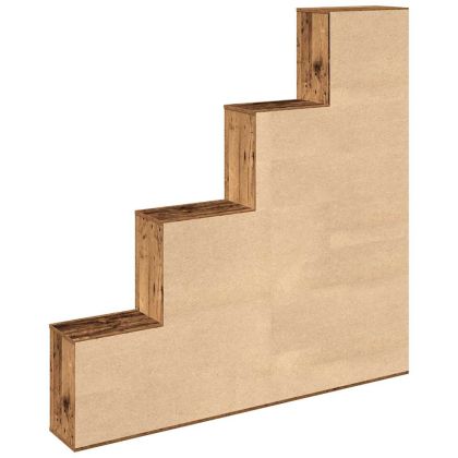 Шкаф за книги от старо дърво 157x24x160 cm Инженерна дървесина