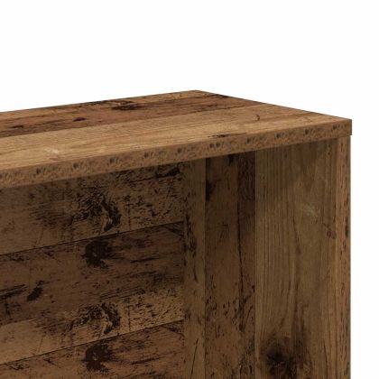 Шкаф за книги от старо дърво 157x24x160 cm Инженерна дървесина