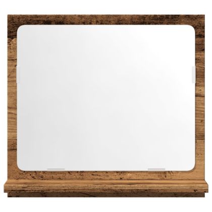 Огледален шкаф за баня от старо дърво 40x11x37 cm