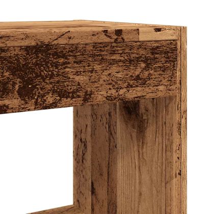 Шкаф за книги/разделител на стаи Старо дърво 80x30x72 cm