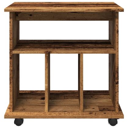 Шкаф за търкаляне от старо дърво 60x45x60cm Инженерна дървесина