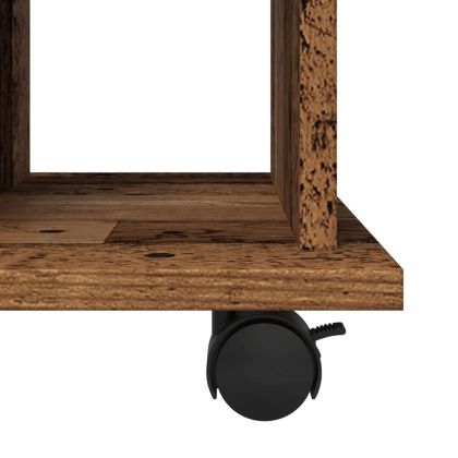 Шкаф за търкаляне от старо дърво 60x45x60cm Инженерна дървесина