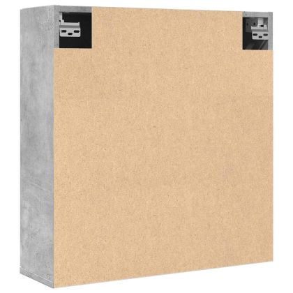 Огледален шкаф за баня Бетон сив Инженерна дървесина