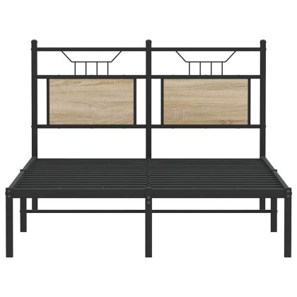 Рамка за легло без матрак сонома дъб 120x200 см инженерно дърво