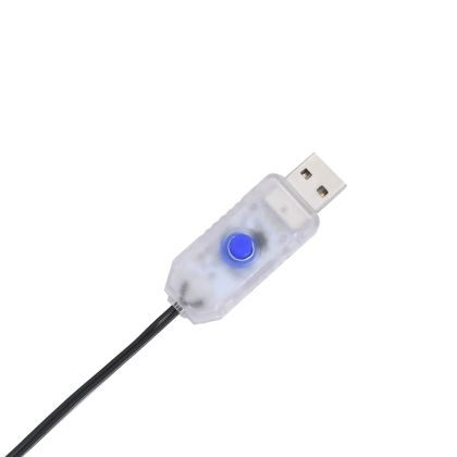 Коледни светлини падаща звезда силует 80 светодиоди топло бяло