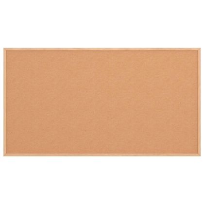 Коркова дъска с рамка от масивна борова дървесина 100x55 см