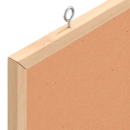 Коркова дъска с рамка от масивна борова дървесина 100x55 см