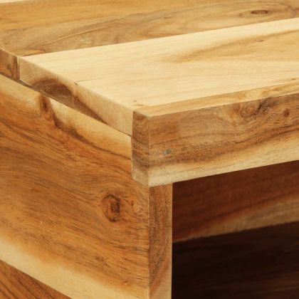 Стенен шкаф за телевизор 60x30x19 cm Масивна дървесина Акация