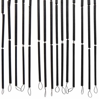 Завеса за врата срещу насекоми Тъмно сиво 100x200 cm Бамбук