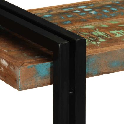 Стенен рафт Многоцветен масивен дървен материал Възстановена