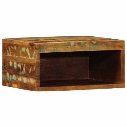 Стенен шкаф за телевизор Масивна дървесина Възстановена