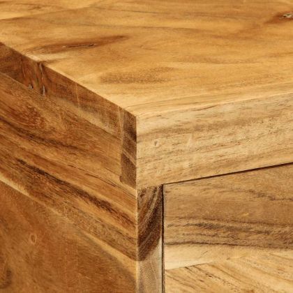 Стенен шкаф за телевизор 80x30x19 cm Масивна дървесина Акация