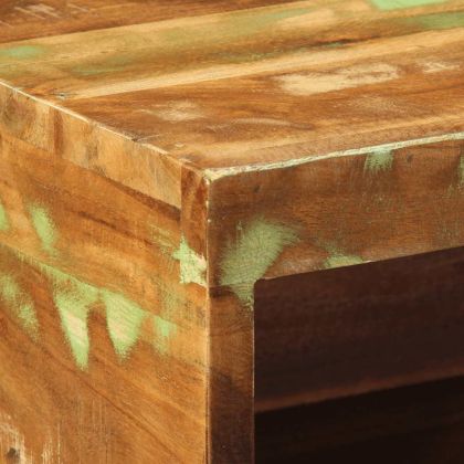 Стенен шкаф за телевизор Масивна дървесина Възстановена