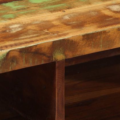 Стенен шкаф за телевизор Масивна дървесина Възстановена