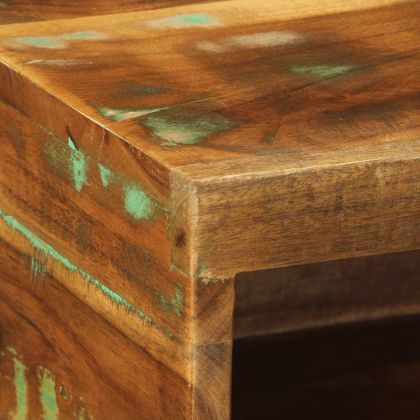 Стенен шкаф за телевизор Масивна дървесина Възстановена