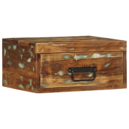 Стенни нощни шкафове 2 бр. масивна дървесина възстановена