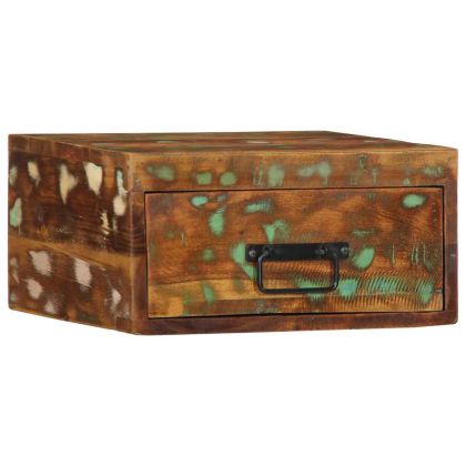 Стенни нощни шкафове 2 бр. масивна дървесина възстановена