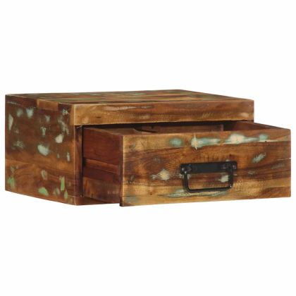 Стенни нощни шкафове 2 бр. масивна дървесина възстановена