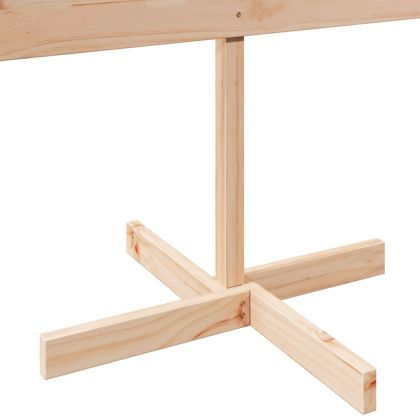 Дървена коледна елха за декорация 150 см масивна дървесина