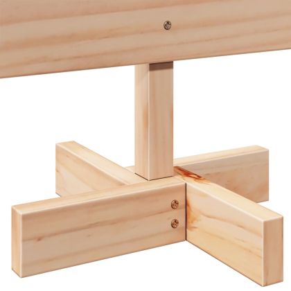 Дървена коледна елха за декорация 70 см масивна дървесина