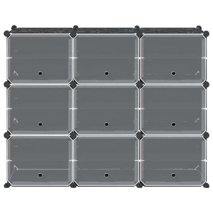 Органайзер за съхранение на кубчета с 9 кубчета и вратички