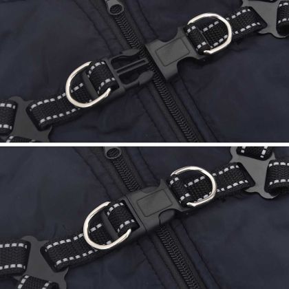 Кучешко палто ремък Водоустойчиво светлоотразително морско L36