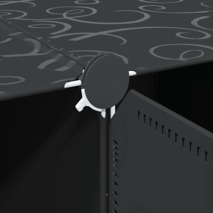 Органайзер за съхранение на кубчета с 12кубчета и висящи пръчки