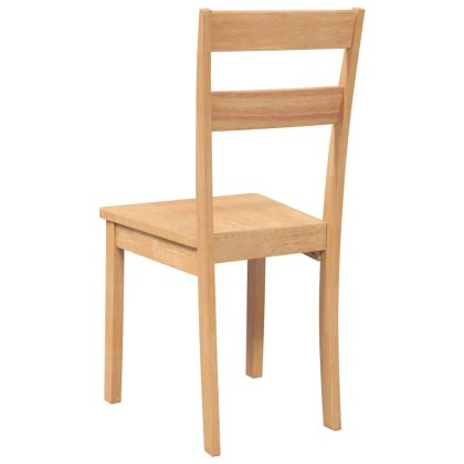 трапезни столове 2 бр. естествена масивна дървесина гума