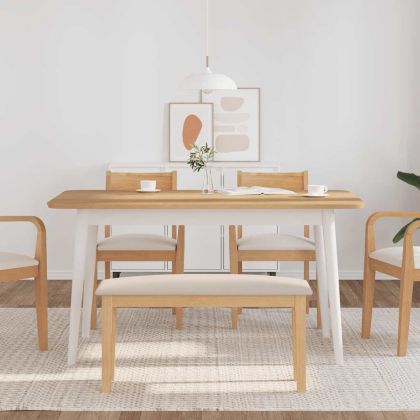 Пейка 90 cm Масивна дървесина Гума