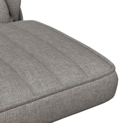 Въртящ се офис стол, светлосив, текстил