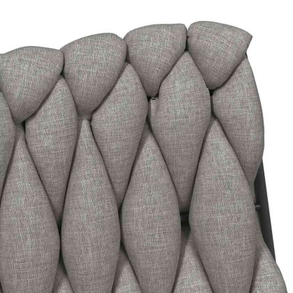 Въртящ се офис стол, светлосив, текстил