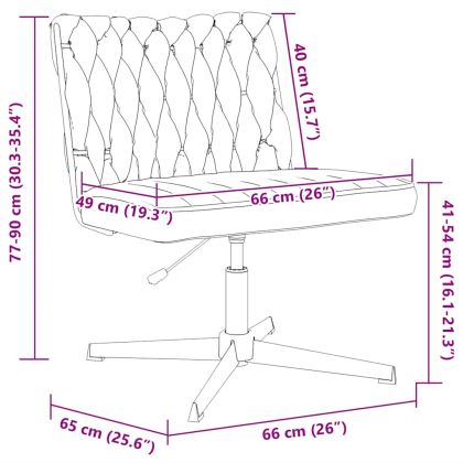 Въртящ се офис стол Тъмно сив къдрав вълнен плат
