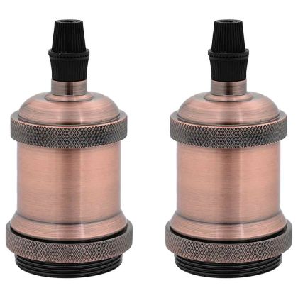 Лампи 2 бр Червен бронз E27