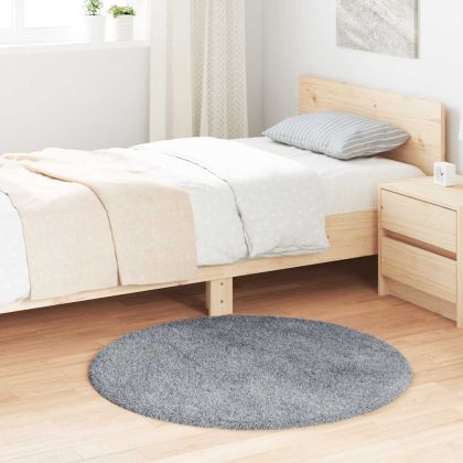 Шаги килим с дълъг косъм, NAVARRA, сребристо сив, 100x100 см