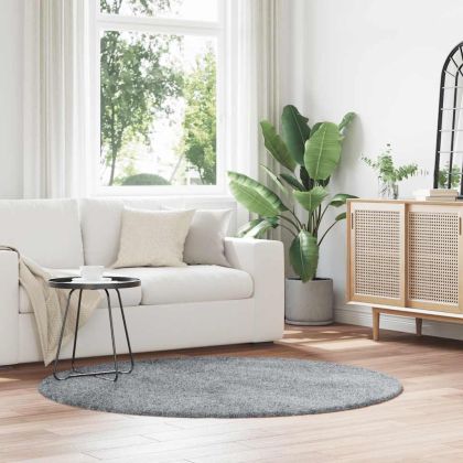 Шаги килим с дълъг косъм, NAVARRA, сребристо сив, 160x160 см