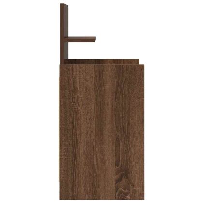 Нощни шкафчета с 2 чекмеджета 2 бр., кафяв дъб 38x34x80 см