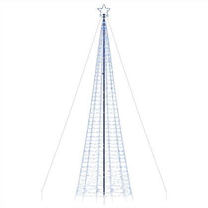 LED коледна елха с шипове 1534 светодиода синьо 500 см