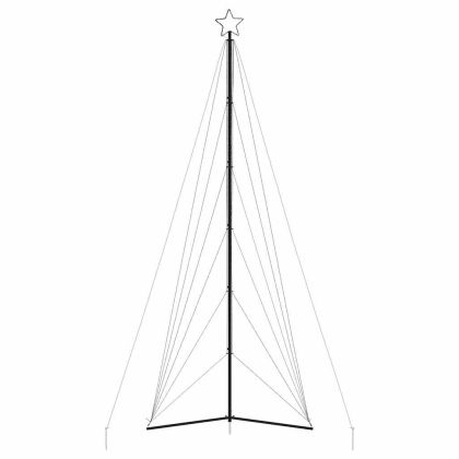 LED коледна елха 861 светодиода студено бяло 478 см