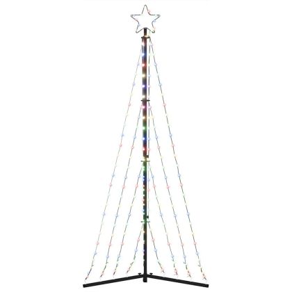 LED коледна елха 339 светодиода Цветни 187 см