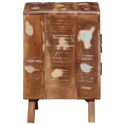 Нощно шкафче 40x32x46 cm Масивна дървесина Възстановена